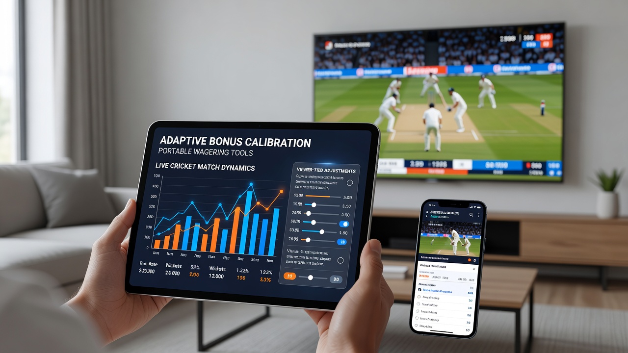 Dashboard view of live cricket dynamics and viewer metrics feeding into bonus calibration