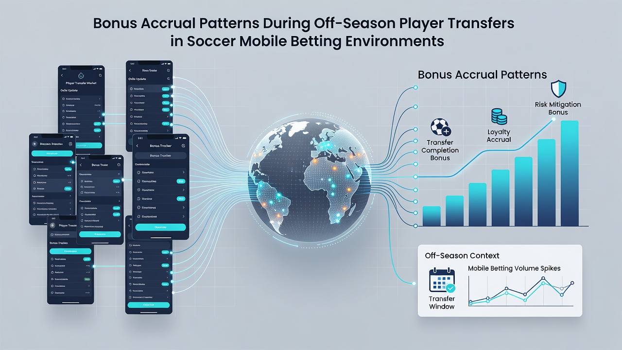 Analytics dashboard displaying soccer transfer bonus accrual trends across mobile sessions in July