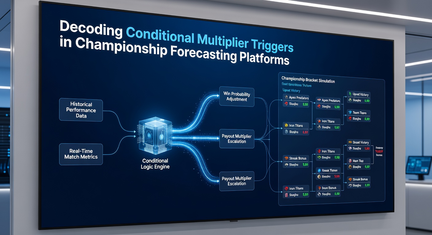 Detailed view of conditional logic flowchart used in multiplier trigger systems for sports forecasting