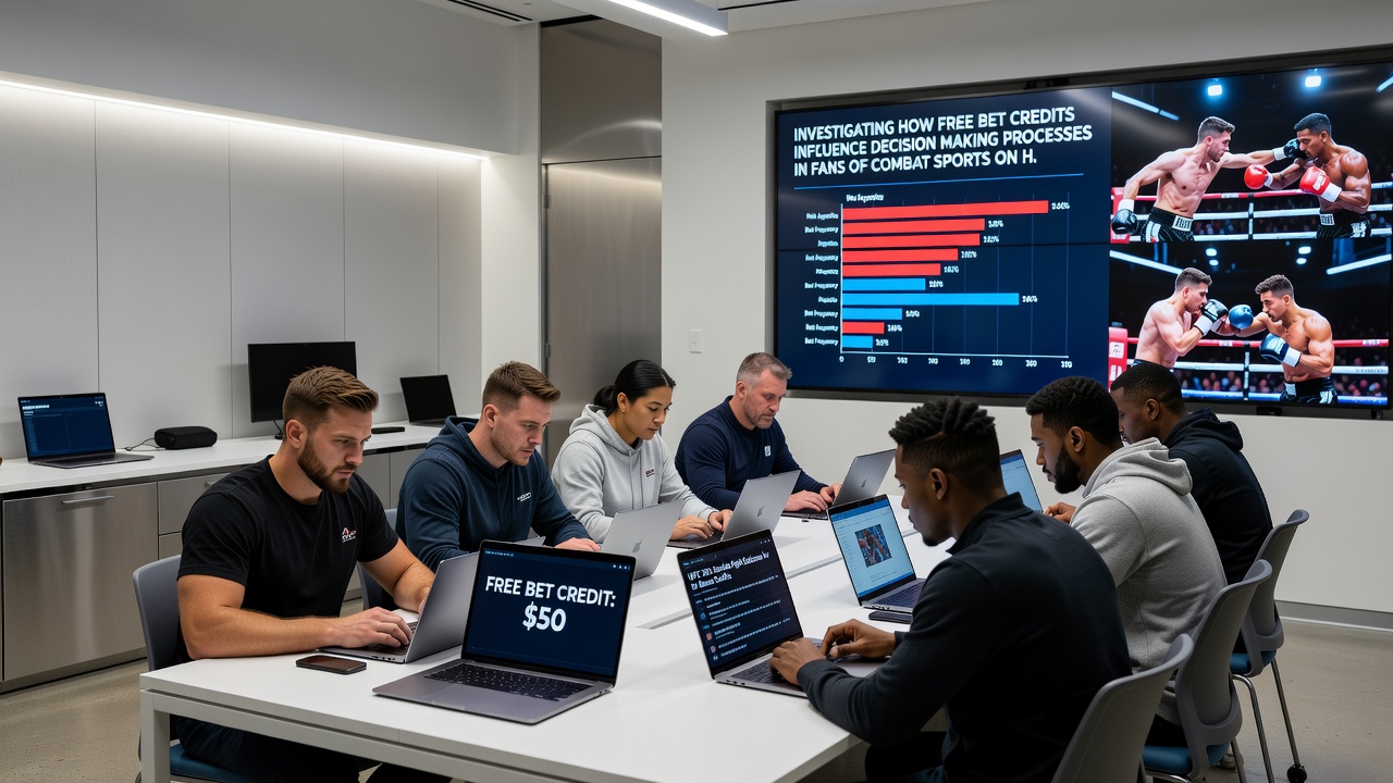 User statistics dashboard displaying combat sports wager patterns influenced by credit availability