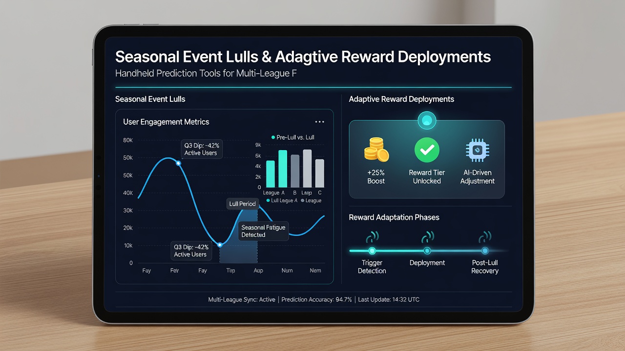 Mobile interface showing adaptive reward notifications for multi-league users