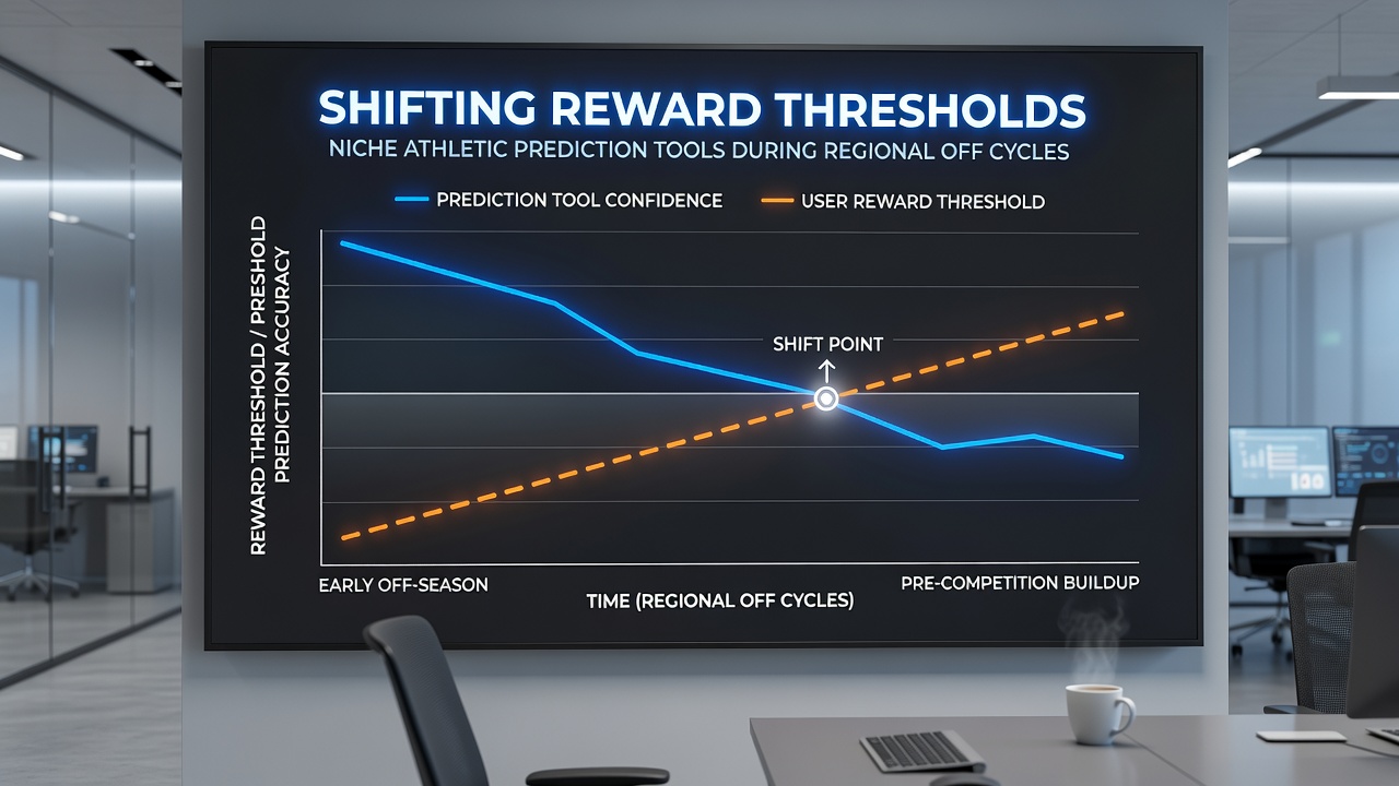 Data visualization dashboard showing reward threshold changes overlaid on regional sports calendars