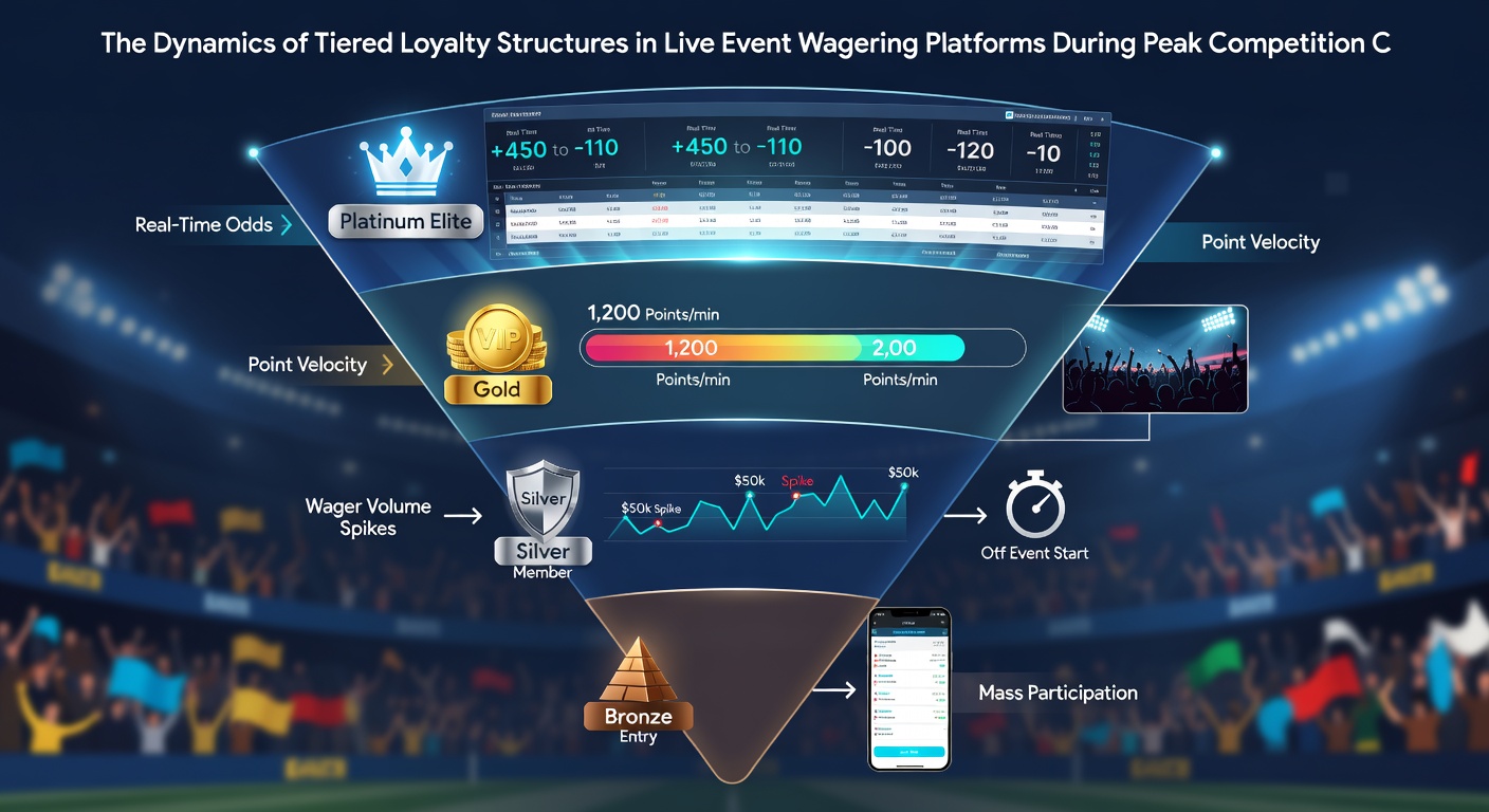 Graph displaying loyalty tier activity spikes aligned with live event schedules in May 2026 competition cycles