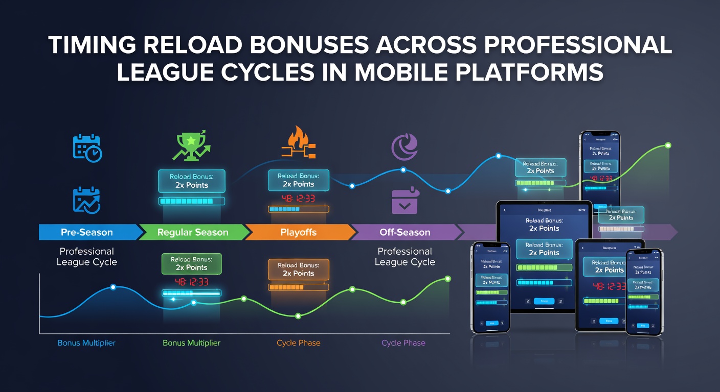 Mobile betting interface showing reload bonus timing aligned with league schedules on a smartphone screen
