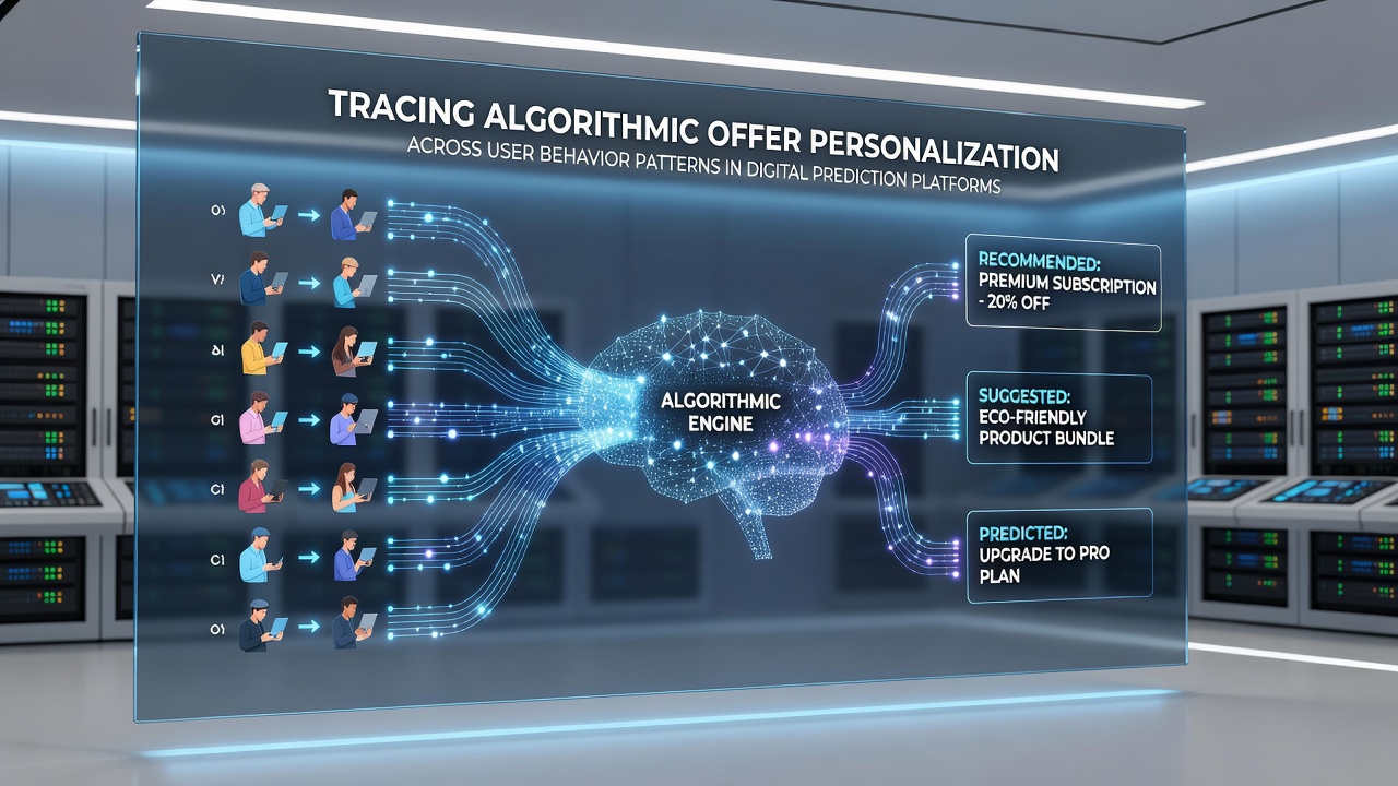 Visualization of user behavior clusters mapped to personalized offer outputs in prediction platform dashboards
