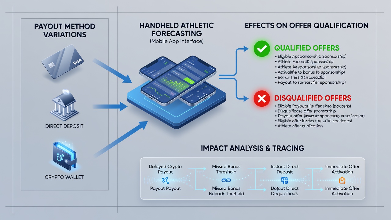 Diagram illustrating how different payout methods affect bonus qualification timelines in mobile sports apps