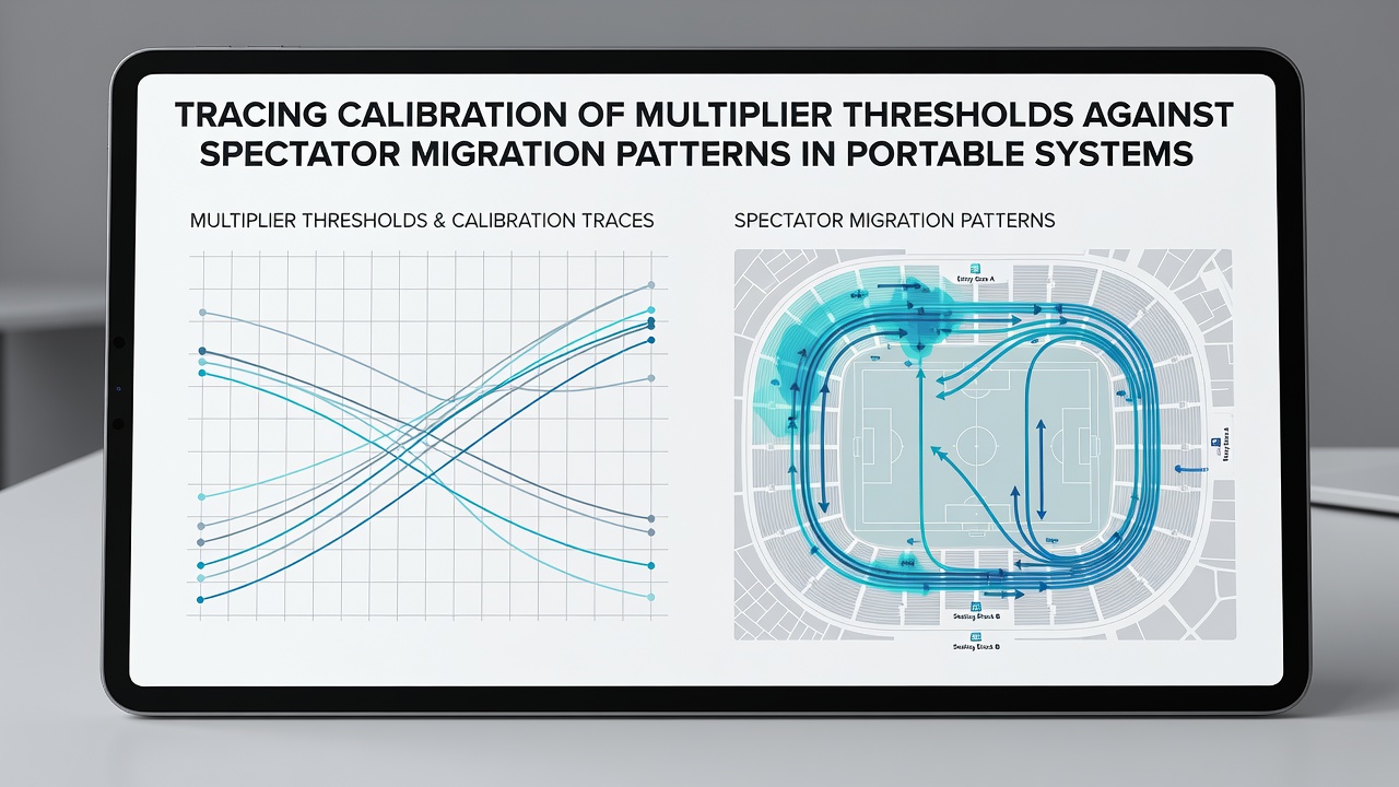 Analytics dashboard showing spectator migration curves aligned with multiplier threshold lines in a mobile prediction application